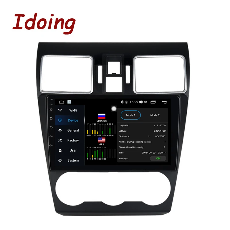 Idoing 9 &quot2.5D QLED IPS DSP автомобильный Android Авто радио GPS мультимедийный плеер головное