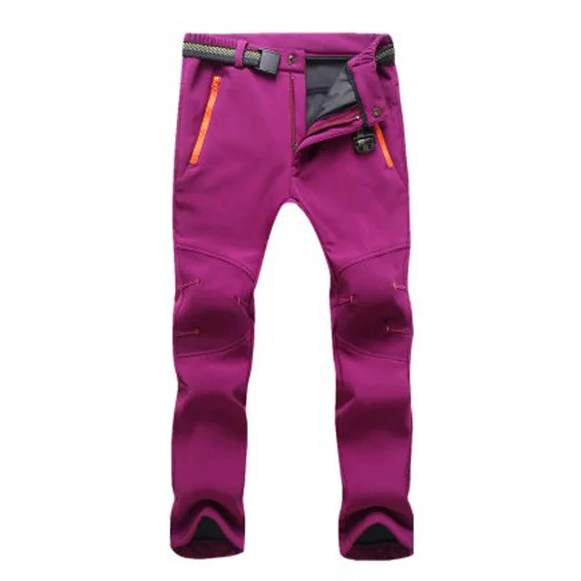 Купить Women Men Thick Warm Fleece Softshell Pants Windproof Outdoor Fishing Camping Hiking Skiing Trousers Brand  Спорт и развлечения | Hiking Pants (4000111298499)