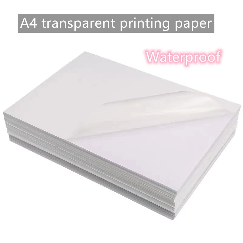 Papier D'impression Étanche Transparent A3, 10 Feuilles De Papier