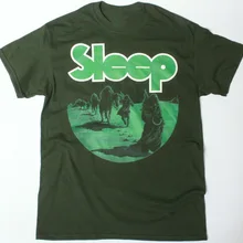 SLEEP DOPESMOKER рубашка DOOM STONER ROCK Новая зеленая футболка с лесом хлопковая Футболка с принтом на заказ