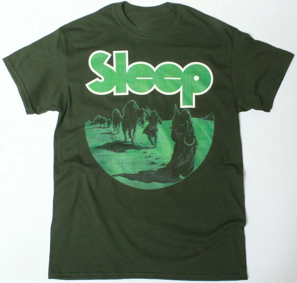 

SLEEP DOPESMOKER SHIRT DOOM STONER ROCK NEW FOREST GREEN T-SHIRT Cotton Tee Shirt Custom Screen Printed