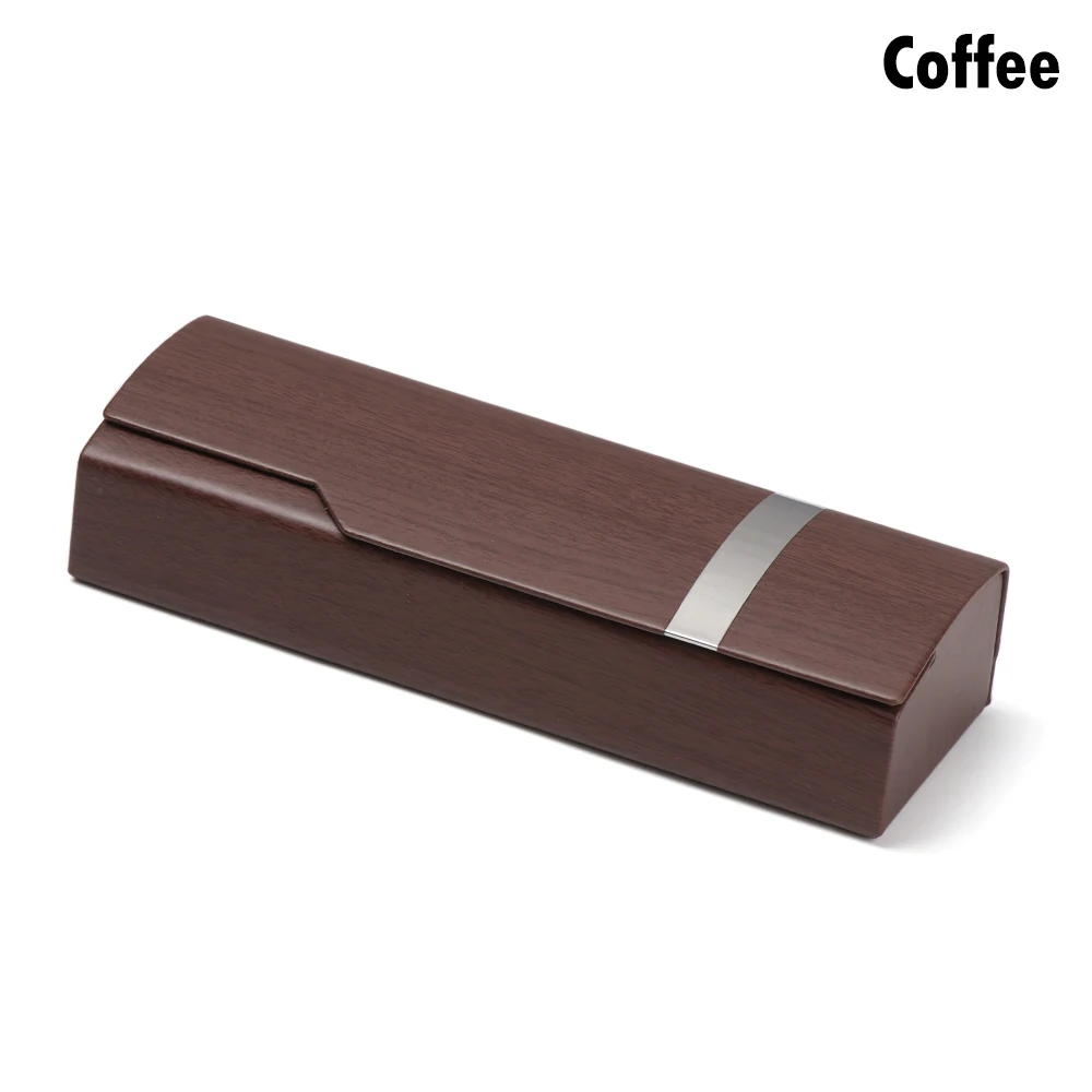 coffee Горячая Новинка 1 шт унисекс портативная коробка для очков Модные прямоугольные очки для чтения солнцезащитные очки защитный чехол Защита для очков - Цвет: coffee