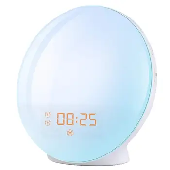

1pc Exquisite Beautiful Attractive Fashionable LED Alarm Clock Night Decorative Light Bedside Lamp for Home Inside Indoor