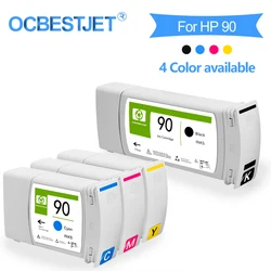 Cartouche d'encre pigmentée pour imprimante HP 90, Compatible avec OCBESTJET, 4 couleurs en option, 4000, 4500, 4020, 4520 