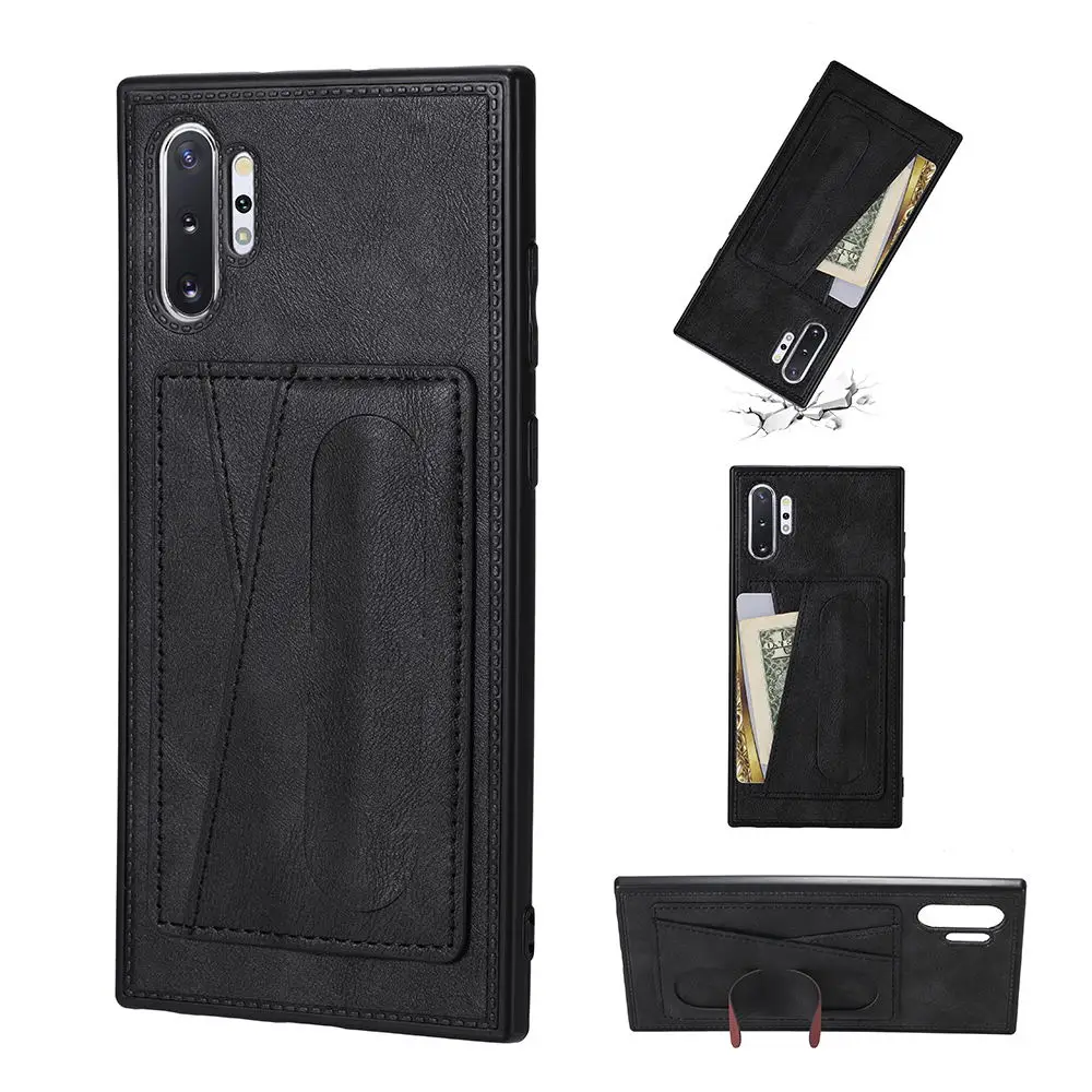 For Samsung Phone Case PU Leather Flip Wallet Soft Silicone Case Phone Cover With Wallet Handbag for Samsung Note10pro/Note 10