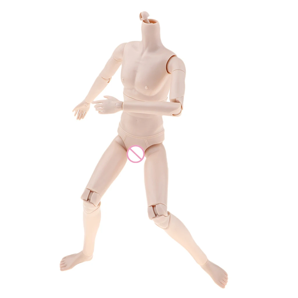 Flexible 20 Joints Male Body without Head for 1/6 BJD for OB Doll Normal Skin Flexible 20 Joints Male Body without Head for 1/6 BJD for OB Doll Normal Skin