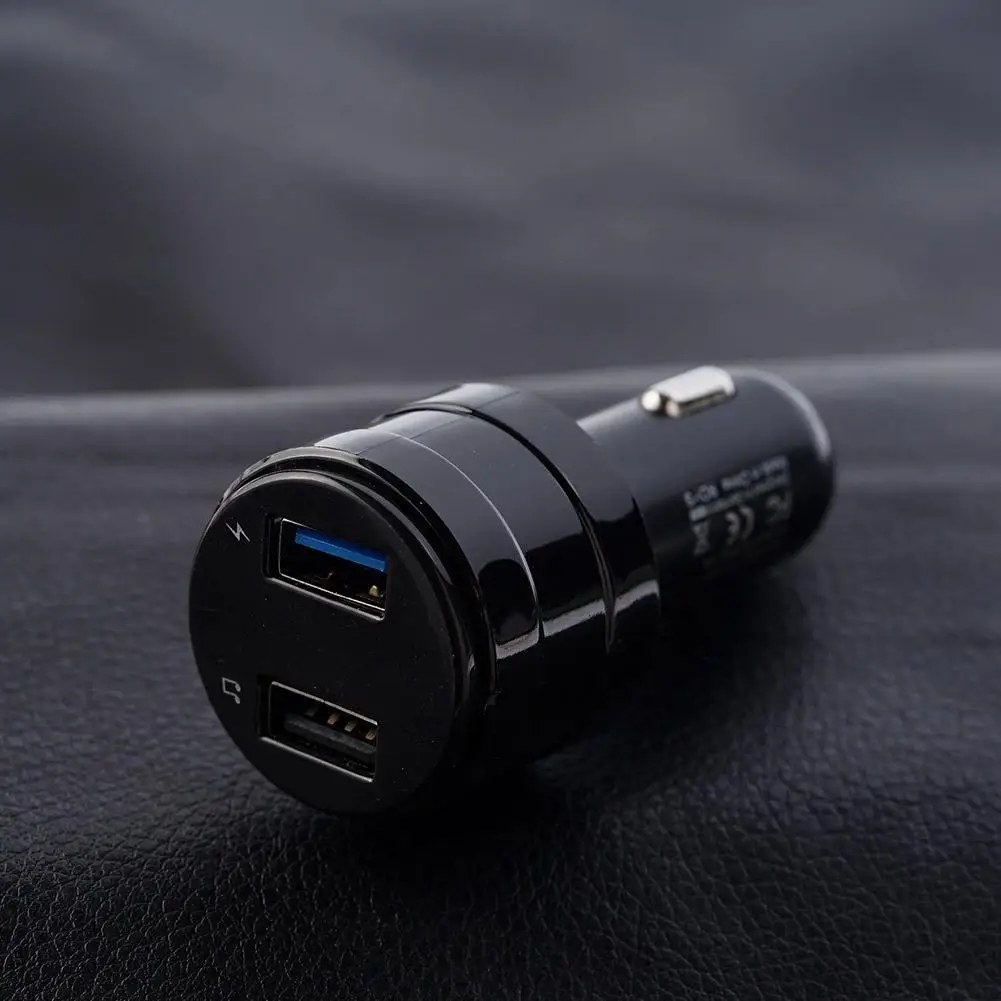 Гарнитура Bluetooth 4,2 fm-передатчик модулятор автомобильное зарядное устройство 2.1A двойной USB адаптер Автомобильный MP3-плеер беспроводной аудио приемник черный