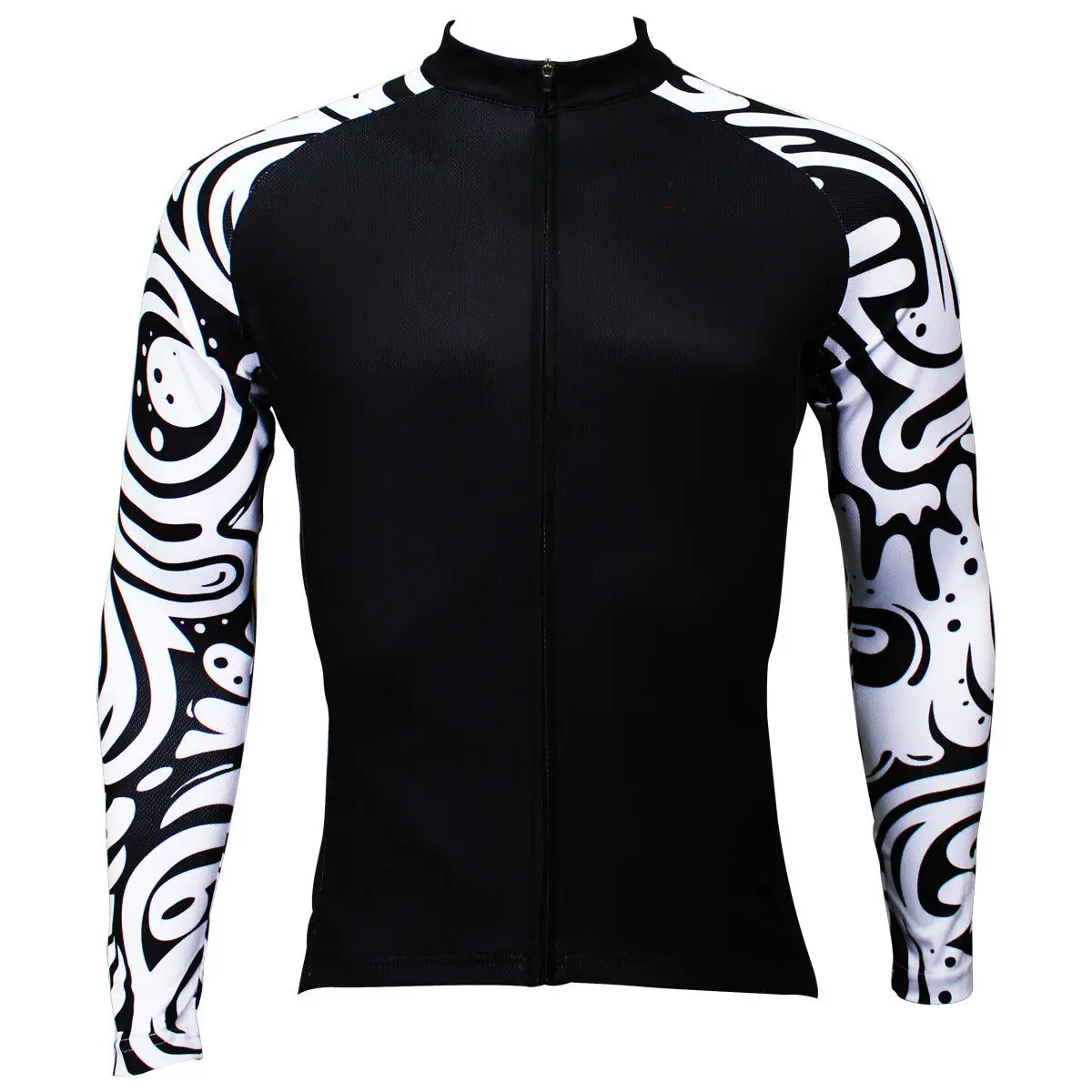 thumbnail image 1 of Maillot de ciclismo de montaña a prueba de rayos ultravioleta, personalizado, ajustado, transpirable, de manga larga, para hombre, con bolsillo, 1 of 5