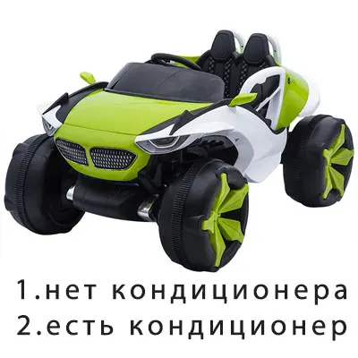 Электрический автомобиль дети езды на автомобиле дистанционного управления для детей Детские Машинки Игрушки для катания ребенка четырехколесный привод электрические детские автомобили шины - Цвет: model3 green