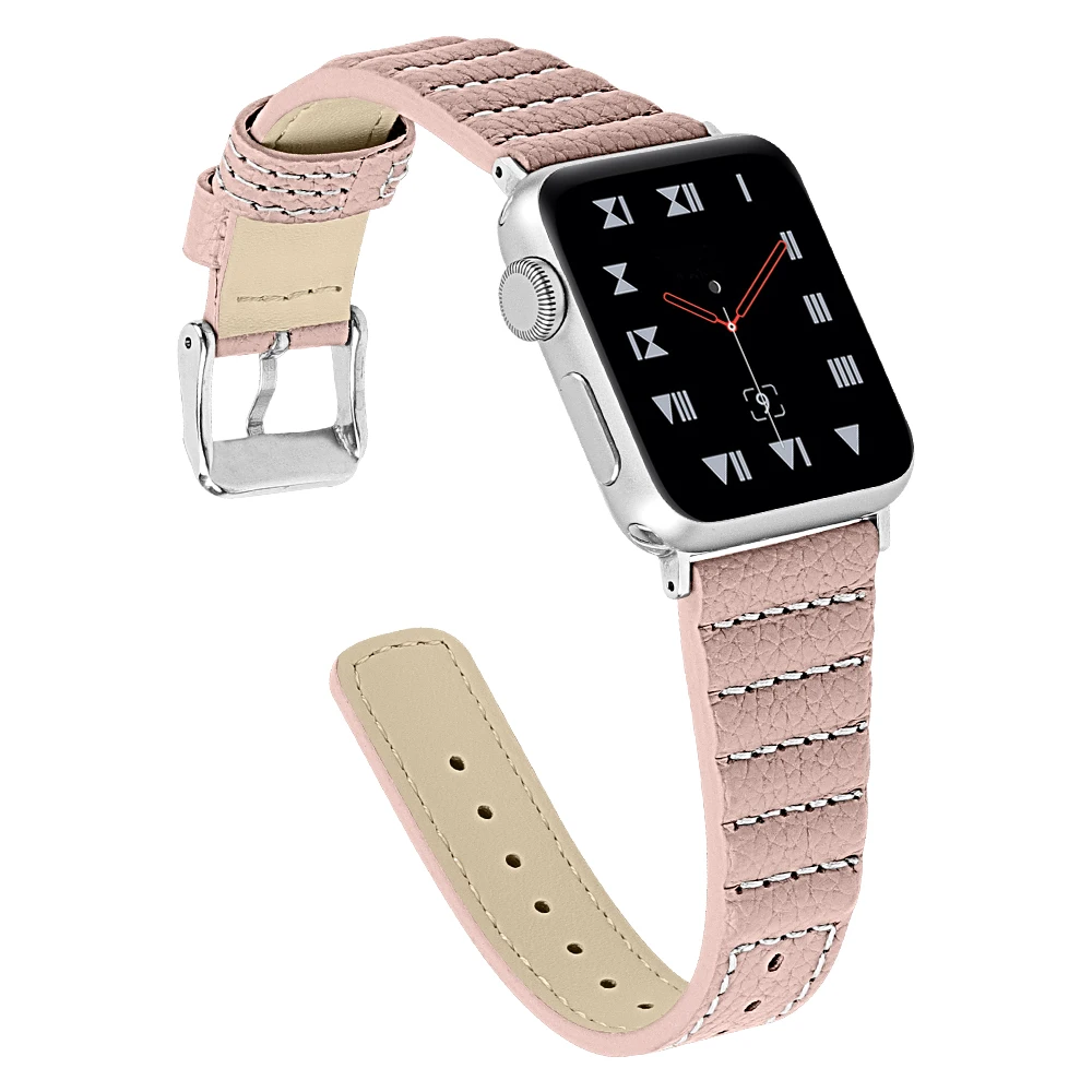 Кожаный ремешок для apple watch, ремешок 42 мм, 38 мм, ремешок, correa, 44 мм 40 мм, ремешок для наручных часов iwatch, 5/4/3/2/1 браслет apple watch аксессуары