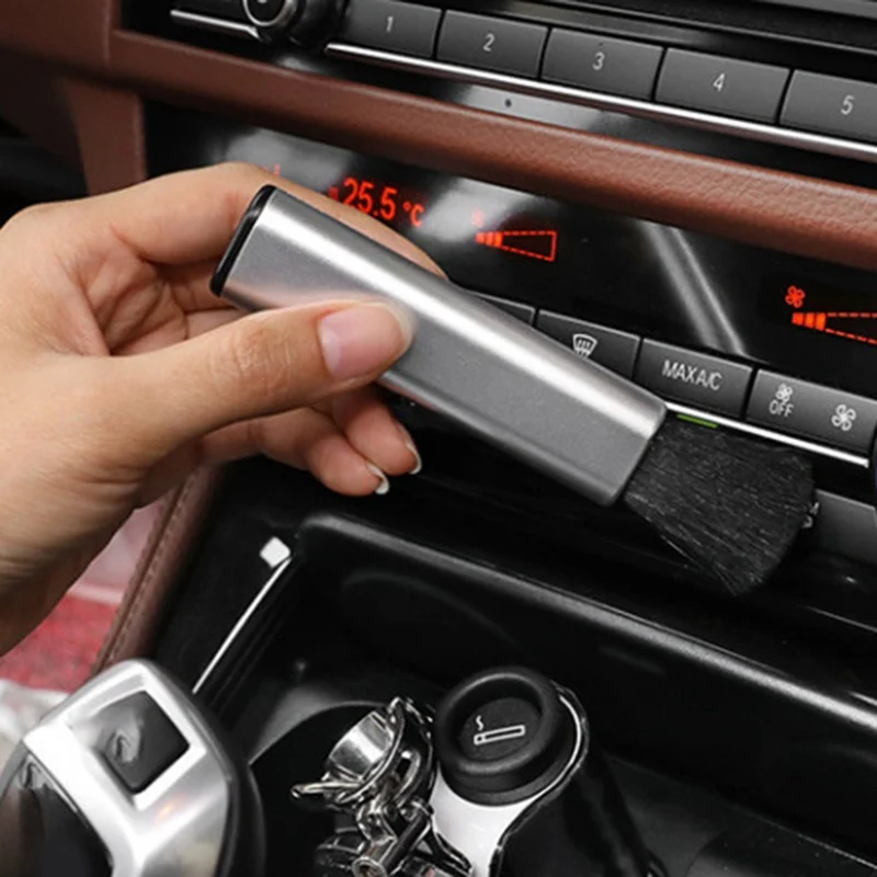 

Adjustable Car Air-Conditioning Outlet Cleaning Brush Auto Air Vent Grille Instrument Panel Dusting Soft Microfiber Brush Clean