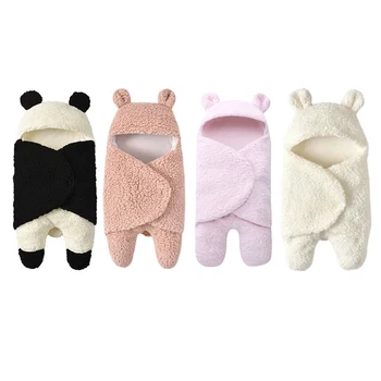 

New Soft Baby Blankets Newborn Winter Thicken Wool Warm Blanket Boys Girls Swaddle Baby Sleeping Wrap Blanket For 0-12M