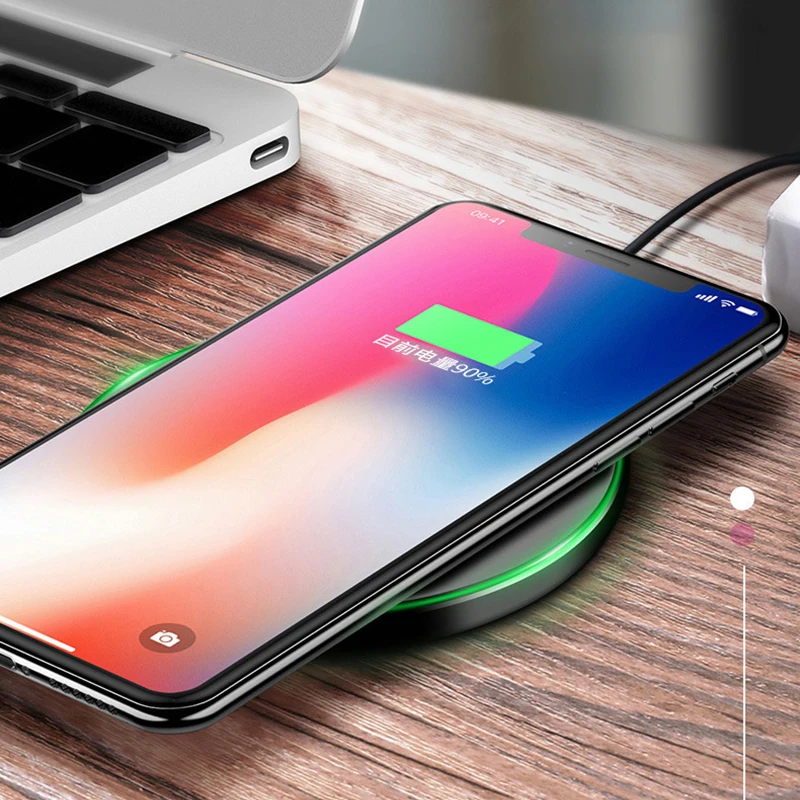 10 Вт Быстрое Qi Беспроводное зарядное устройство для samsung Galaxy S10 S9/S9+ S8 Note 9 USB быстрая зарядка для iPhone 11 Pro XS Max XR X 8 Plus