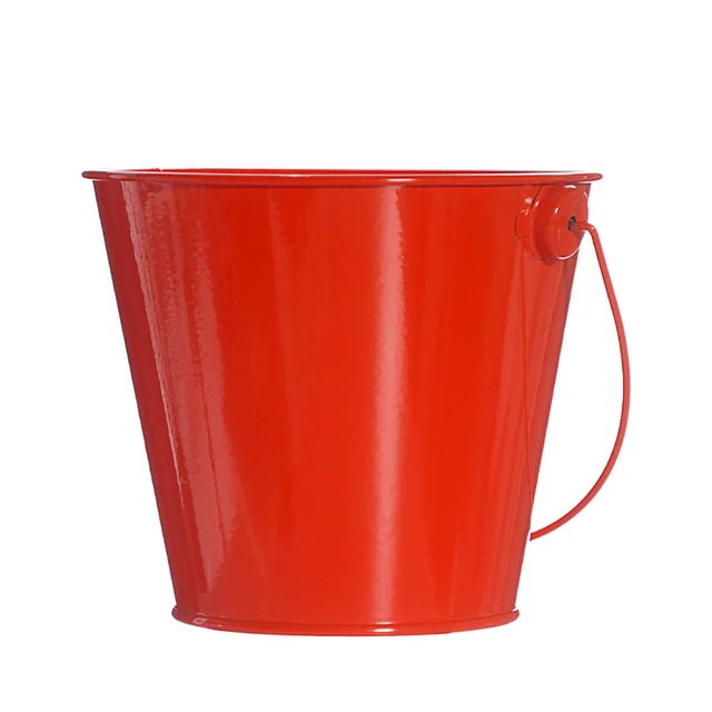 2 PCS Metal Iron Flower Pot with Handle Mini Bucket Hanging Balcony Garden Office Home Decor Planter Candy Basket 3