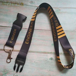 Aviation-Themed Polyester Neck Strap Keychain Gift (ENGINEER)