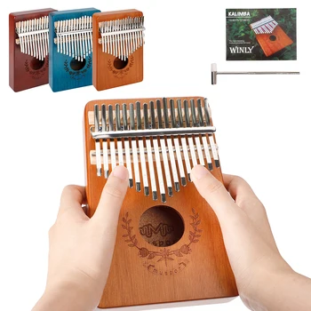 

17-Key Kalimba Thumb Piano Toy Mbira Solid for Beginners Professioners