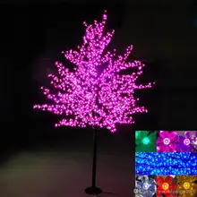 Светодиодный Рождественский светильник с искусственным цветком вишни, высота 2 м, 1152 футов, 110 шт., светодиодный, В переменного тока, непромокаемый, сказочный, садовый декор