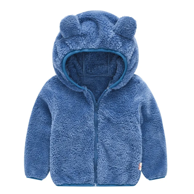 Autumn Baby Boys Hooded Jackets For Kids Clothes Girls Cartoon Plush Coats Jackets Casual Toddler Girl Zipper Jacket Outerwear (8)