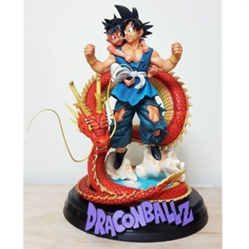 1" Dragon Ball Z статуя Супер Saiyan бюст Somero Son Goku и Majin Buu полноразмерный портрет GK модель игрушки коробка 40 см Z2800
