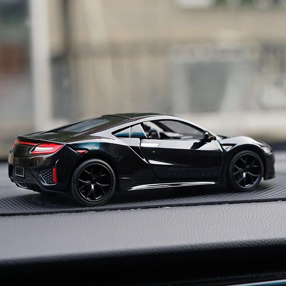 Simulation Metal Sport Car For Acura NSX 1:32 MiNi Diecast Model With Sound Light Vehicles Pull Back Upscale Decoration | Автомобили и