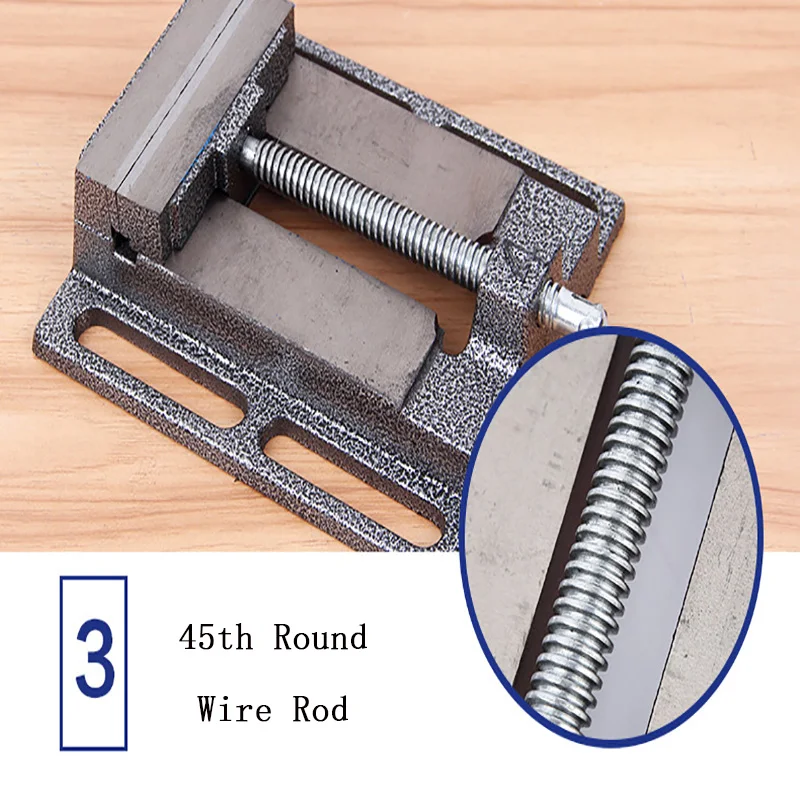 4 дюймовые прецизионные тиски Американские плоскогубцы маленькие сверлильный