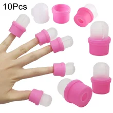 10 шт./партия ногтей замочить колпачок средство для снятия УФ гель-лака силиконовый чехол для ногтей типсы обертывание инструмент CJ666