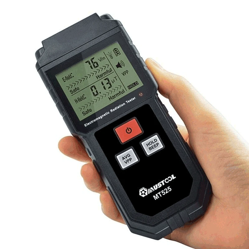 Mutool MT525 ручной тестер электромагнитного поля излучения EMF счетчик цифровой