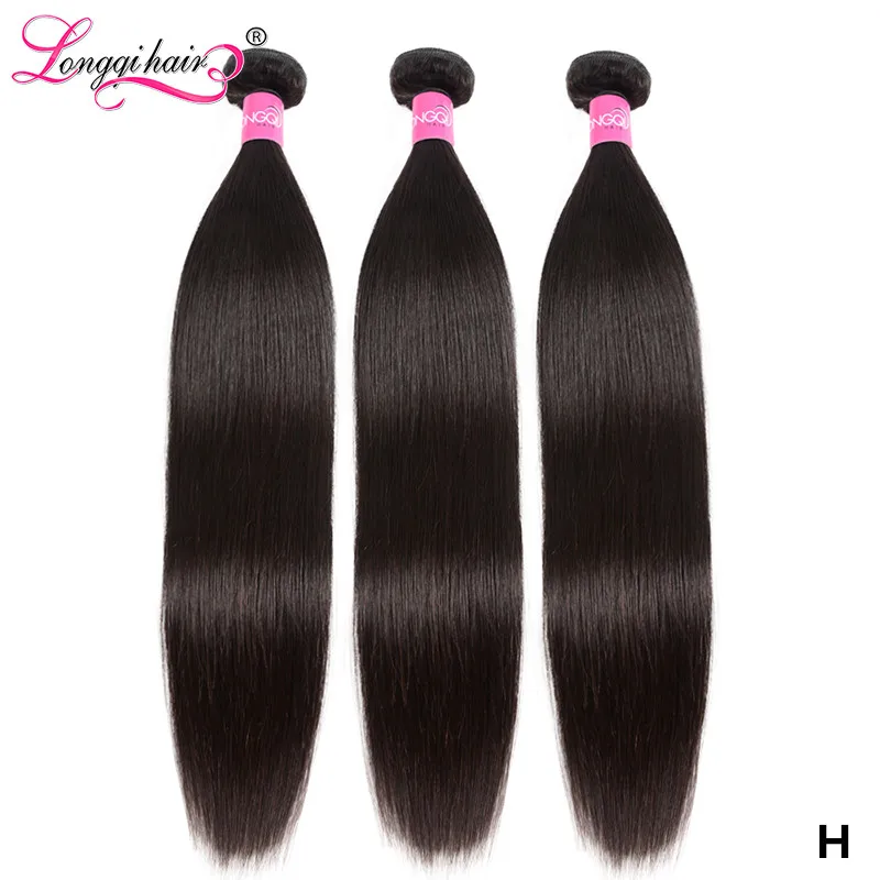 Longqi Straight Hair Bundles High Ratio 8 30 Inch Bundles Peruvian