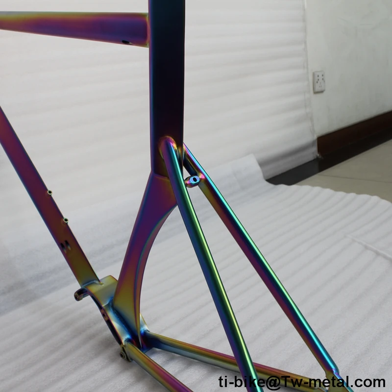 XACD титановая рама для велосипеда с радужным цветом, пользовательский титановый передаточный механизм, корпус рамы для велосипеда, Китай титановая новая рама