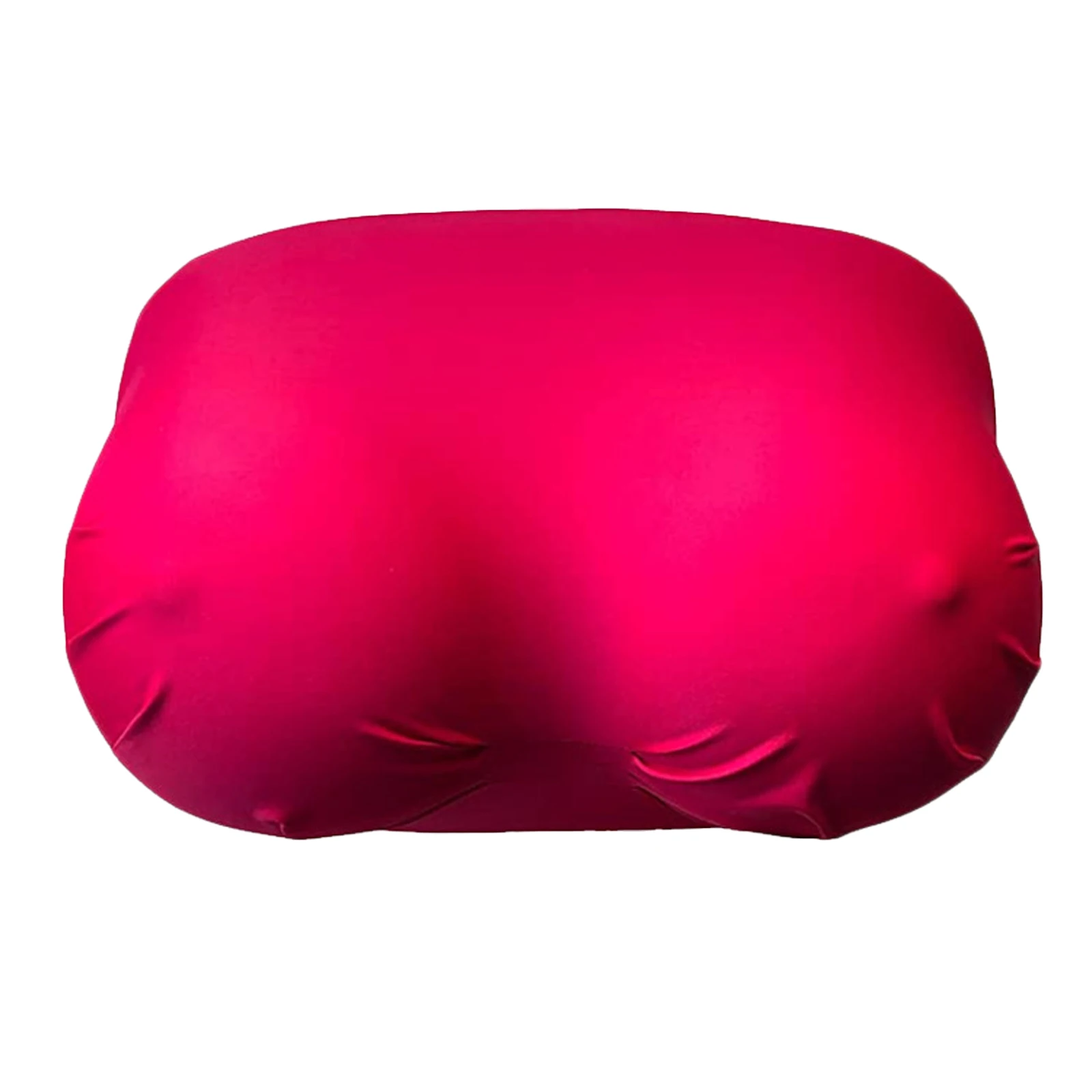 

AA Soft Memory Foam Sleep Pillow, Creative Breast Shape Pillow with Red Matte Spandex Cover Case