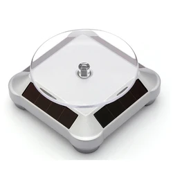 Solar - Powered Rotating Display Stand for DIY Projects, Jewelry, and Small Items