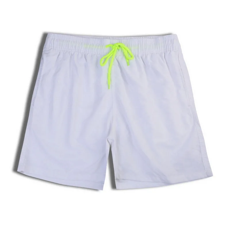 Loozykit, мужские пляжные шорты для плавания, для серфинга, Maillot De Bain, спортивные мужские пляжные шорты, повседневная классическая посадка, летняя пляжная одежда для плавания - Цвет: white