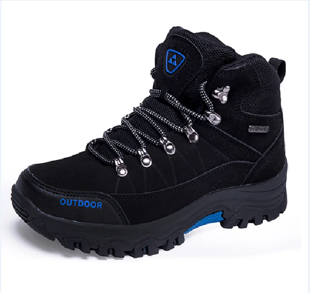 hot sell Super Warm Men Winter Boots Quality Suede Leather Boots Fur Plush Snow Boots Winter Shoes For Men Outdoor Boots Shoes