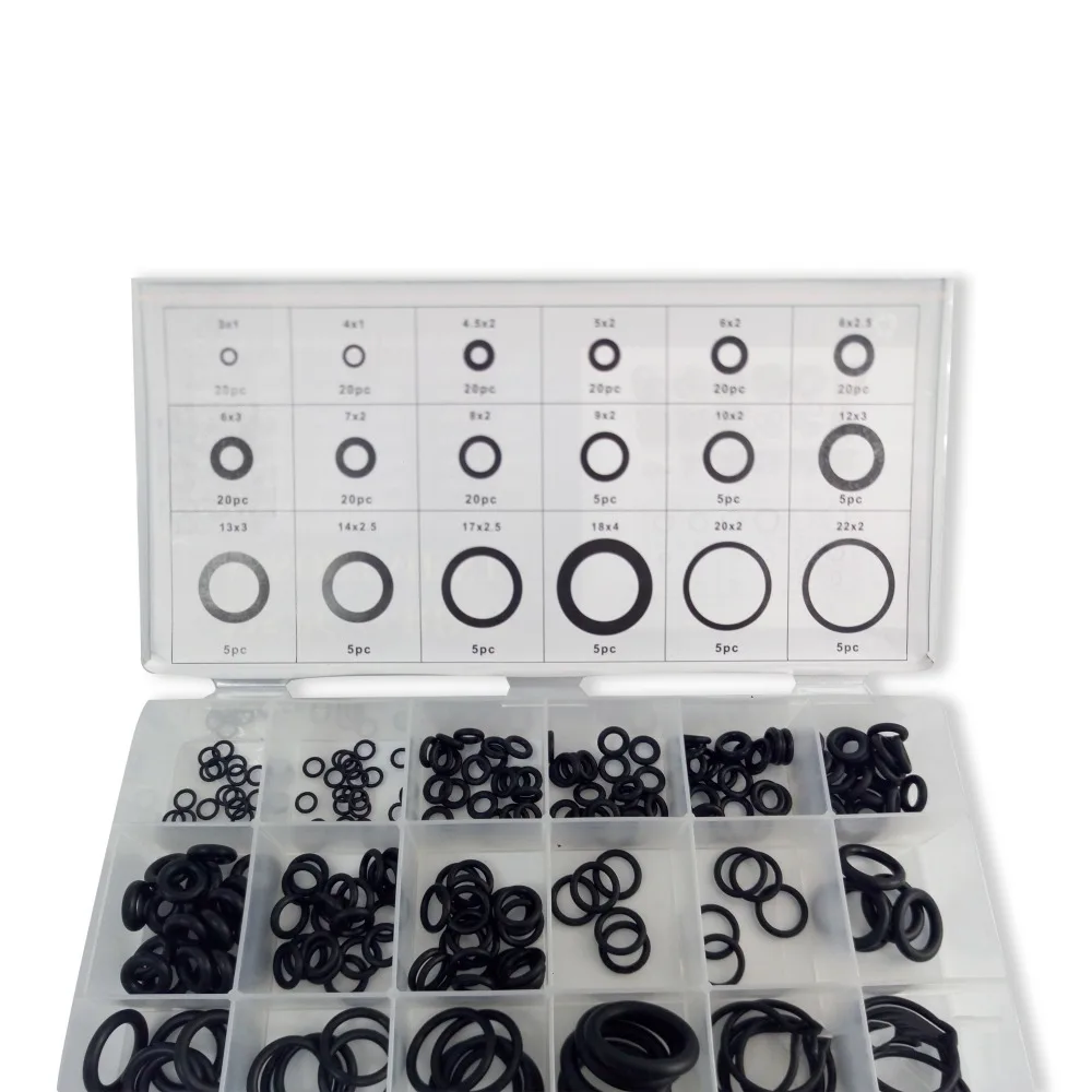 Acecare Rubber O-Ring Set Assortment Kit Set Box Washer Seals Watertightness Assortment Different Size For Paintball Tank Valve wired smoke alarm