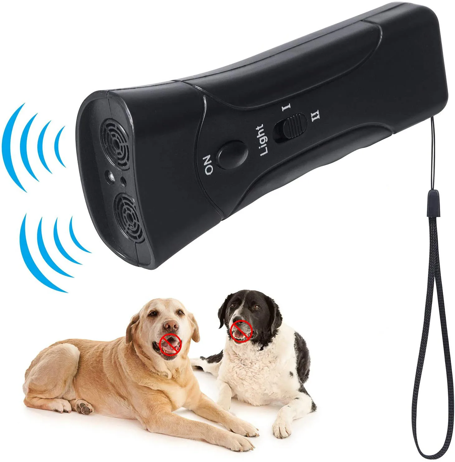Ultrasonic Double Head Pet Dog Repeller Anti Barking Dog Trainning Bark
