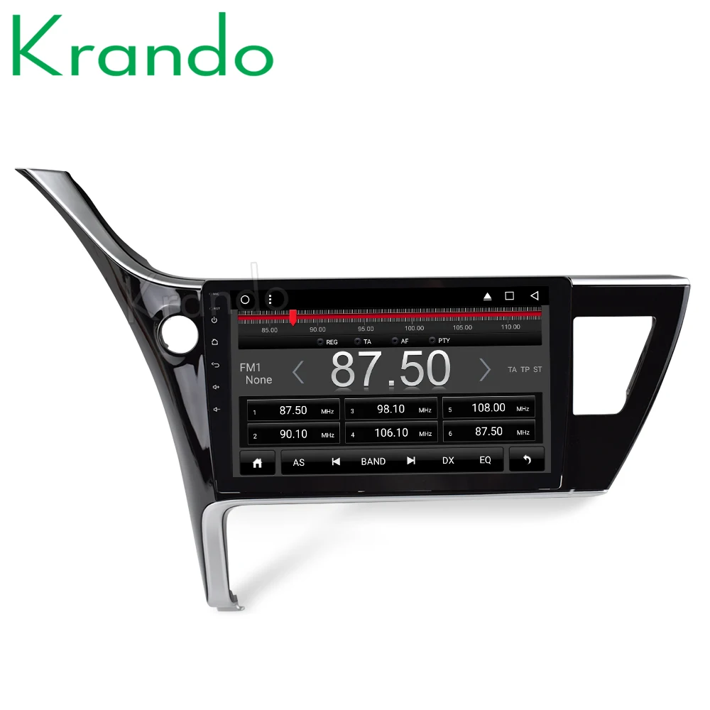 Clearance Krando Android 8.1 10.1" IPS Touch screen multimedia system for TOYOTA COROLLA 2017 radio player gps navigation wifi Bluetooth 4
