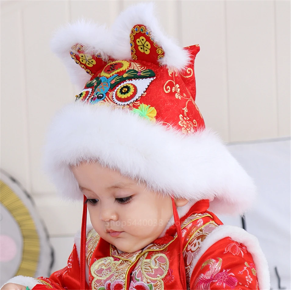 Костюм Тан для новорожденных мальчиков и девочек; 4 предмета в комплекте; китайский стиль; новогодний праздничный хлопковый костюм Hanfu для дня рождения из сатина и бархата