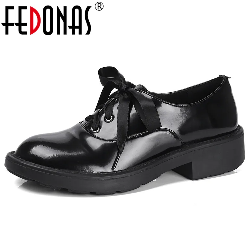 

FEDONAS Embossed Genuine Leather Women Big Size Pumps Black High Heels Spring New Cross Tied Shoes Basic Party Shoes Woman