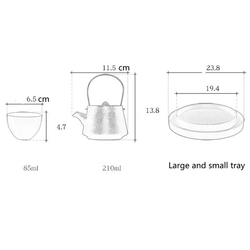 Стильный керамический чайный сервиз красный чайный набор кунг-фу чайник для путешествий удобный чайный сервиз офисная Бытовая Питьевая утварь WSHYUFEI