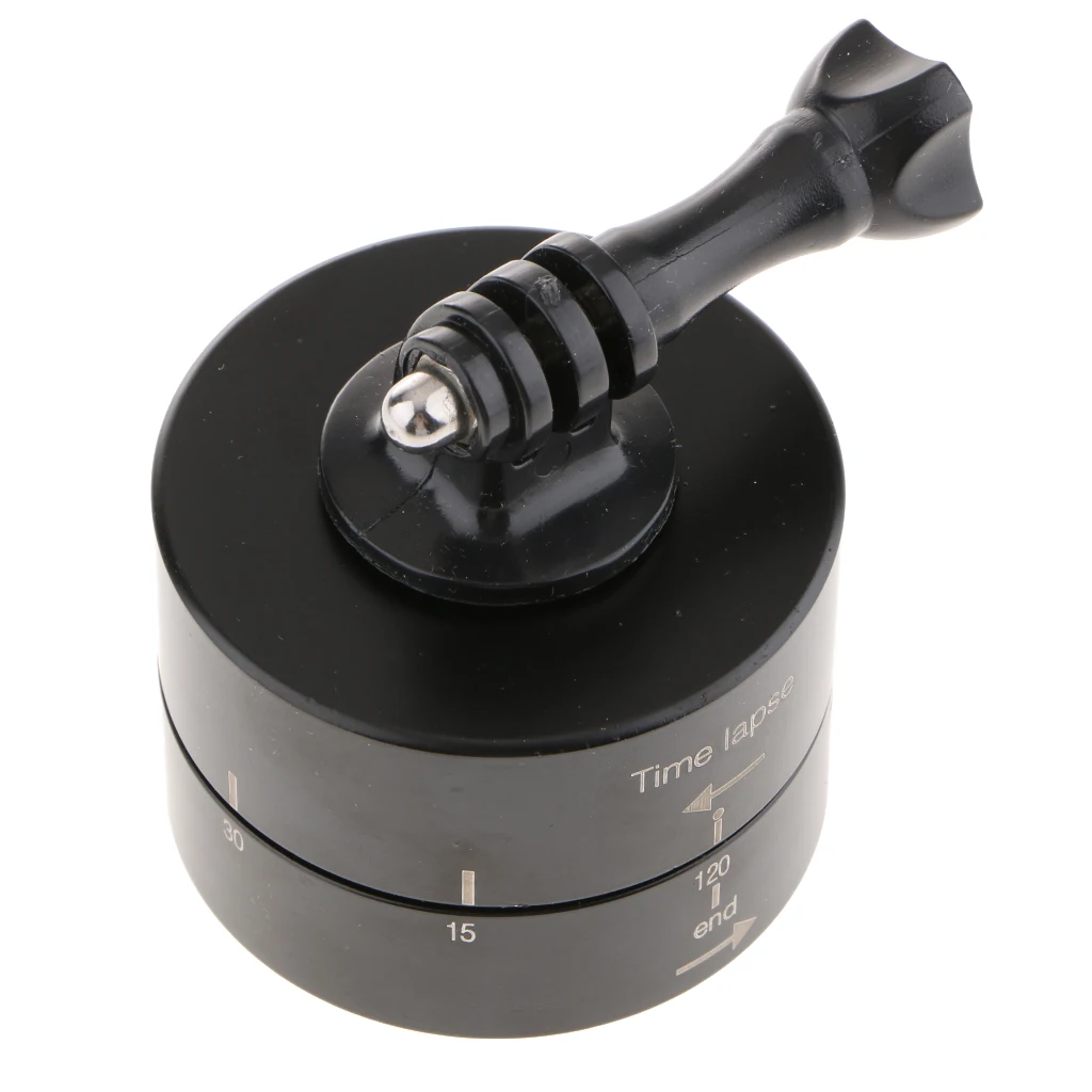 120Minute Time Lapse Tripod Head Adapter Camera Mount 360 Timelapse Rotator Metal Material Precise Mechanism