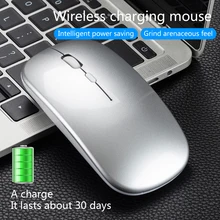 X1 2,4G Беспроводная Bluetooth Двухрежимная зарядная мышь с бесшумной функцией Беспроводная игровая мышь для ноутбука тонкая стильная мышь