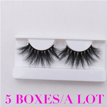 

5 Pairs Artificial 3d Mink Lashes Long Crisscross Messy False Eyelashes Eyelash Extension Makeup Kit Cilios