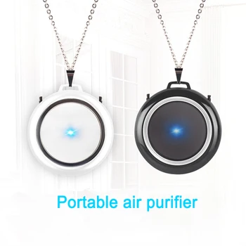 

USB Portable Wearable Air Purifier Personal Mini Air Necklace Negative Ion Air Freshener No Radiation Low Noise for Adult Kid