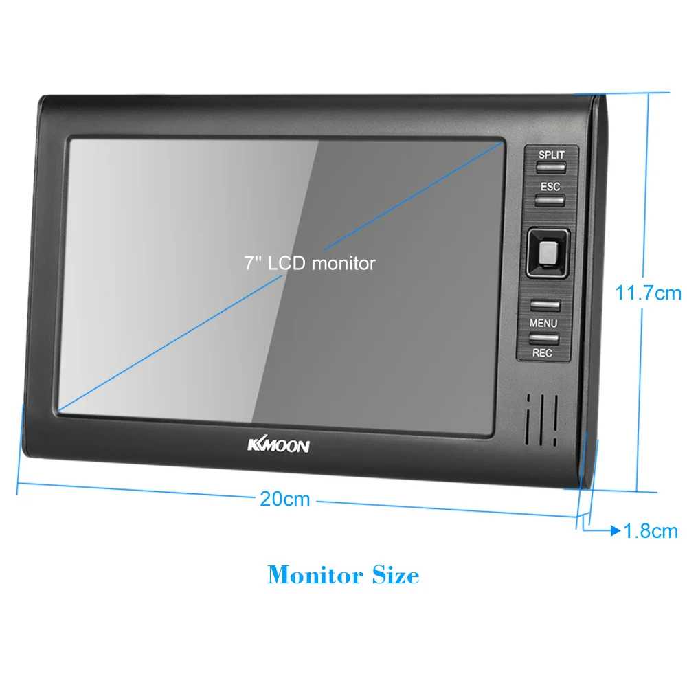 KKmoon беспроводной 2 4 ГГц 7 &quotTFT цифровой ЖК дисплей монитор канальный Quad DVR + ИК