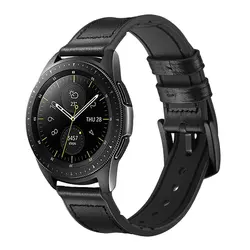 22 мм ремешок для samsung galaxy watch 46 мм gear S3 Frontier/классические huawei Watch GT силиконовый ремешок часов и кожаный браслет