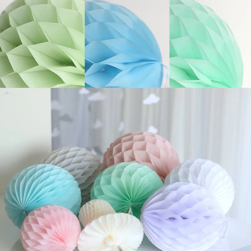 

Wedding Decoration Multicolor Honeycomb Paper Lantern Party Decoration Gradient Color Crown Number Balloon Party Supplies