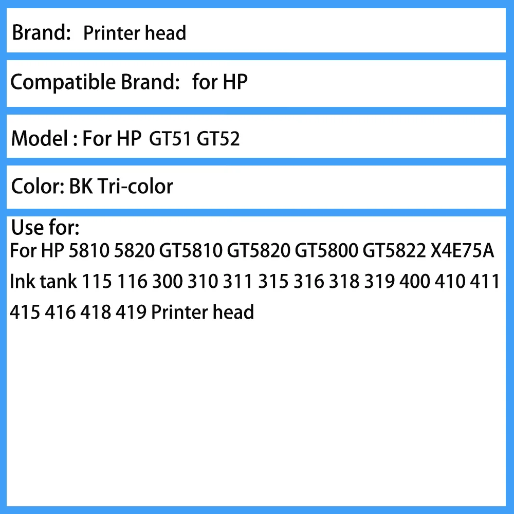 Original new 3JB06AA M0H50A M0H51A cartridge For HP GT5810 GT5820 GT5822 Ink tank 116 310 311 315 316 318 410 411 415 416 418 paper pickup roller