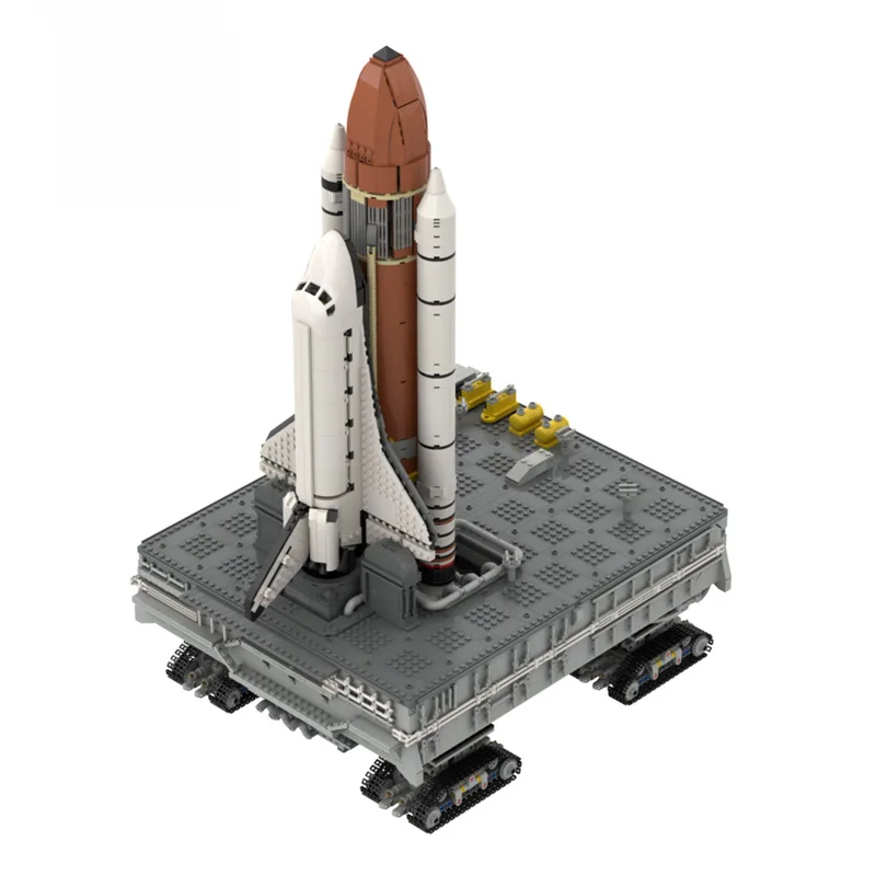 US $87.86 MOC Space Shuttle Series Model Building Blocks Launch Platform Center Spaceship Rocket Bricks Hightech Children Toys Gift