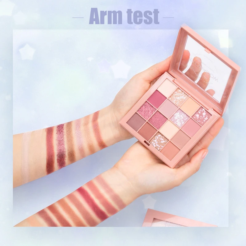 16 Color Eye Shadow Eye Shadow Tray Colorina Pro-Atist Brand Matte Eye Shadow For All Skin Type