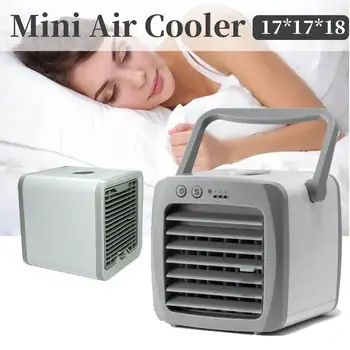 

Mini Air Cooling Fan Machine Air Conditioning USB Mini Portable Humidifier Desktop Air Conditioner Fan for Home Car Office